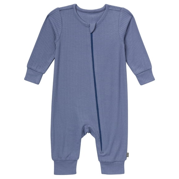 Modern Moments by Gerber Baby Neutral Super Soft Long Sleeve Coverall With Mitten Cuff, Sizes Newborn - 12 Months