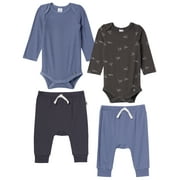 Modern Moments by Gerber Baby Neutral Super Soft Viscose Outfit Set, 4-Piece, Sizes Newborn - 12 Months