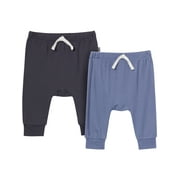 Modern Moments by Gerber Baby Neutral Super Soft Viscose Pants, 2-Pack, Sizes Newborn - 12 Months