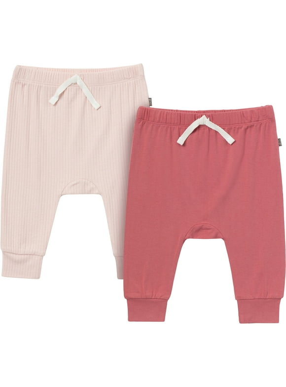 by Gerber Baby Neutral Super Soft Viscose Pants, 2-Pack, Sizes Newborn - 12 Months