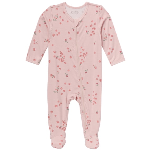 Modern Moments by Gerber Baby Neutral Super Soft Viscose Sleep N´Play With Mitten Cuff, Sizes Newborn - 6/9 Months