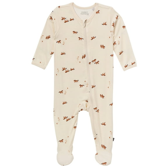Modern Moments by Gerber Baby Neutral Super Soft Viscose Sleep N´Play With Mitten Cuff, Sizes Newborn - 6/9 Months