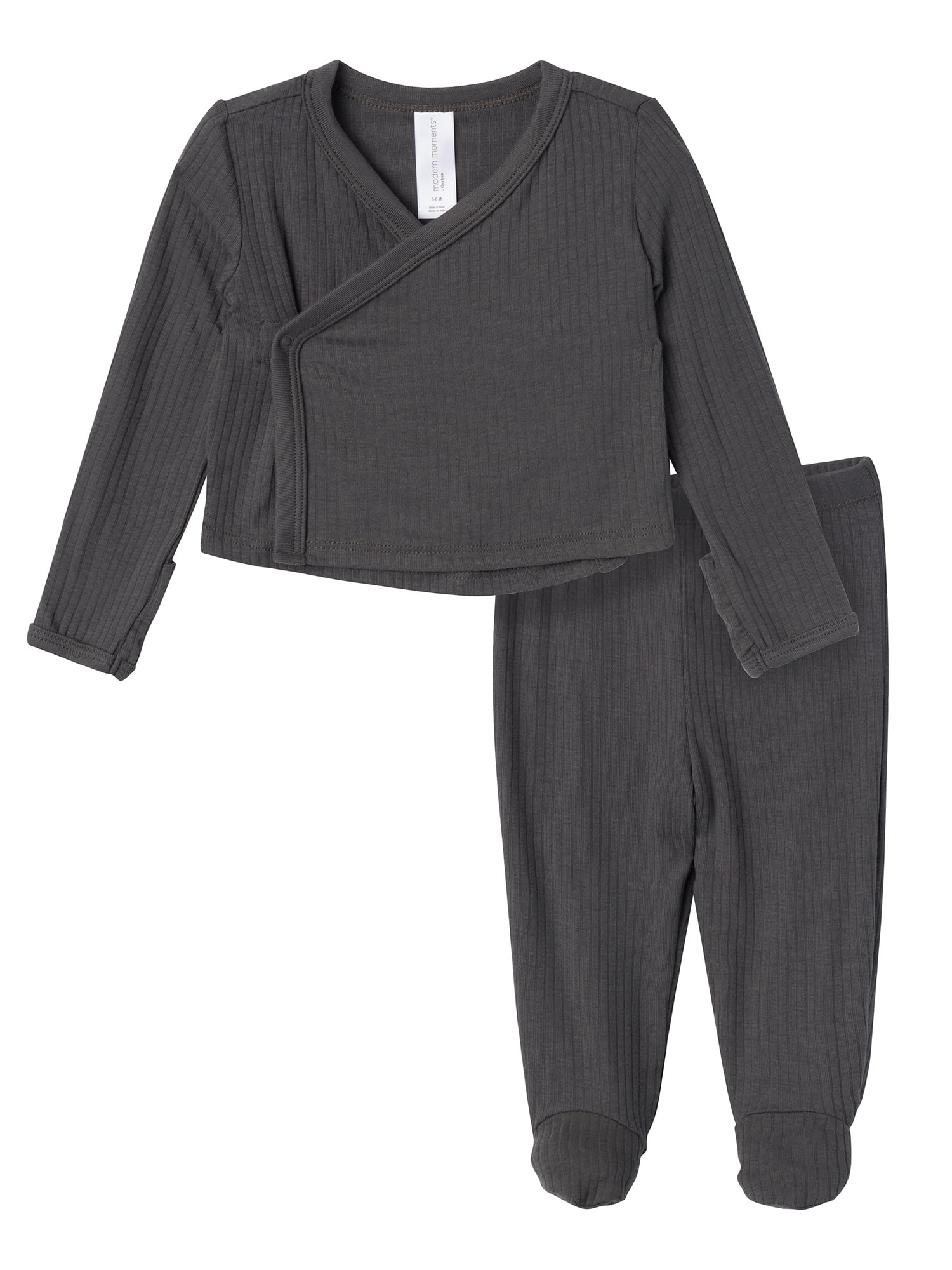 Modern Moments by Gerber Baby Neutral Super Soft Viscose Take Me Home Set, 2-Piece, Newborn - 3/6 Months