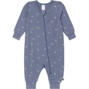 Modern Moments by Gerber Baby Neutral Super Soft Viscose Two-Way Zip Coverall, Sizes Newborn - 24 Months