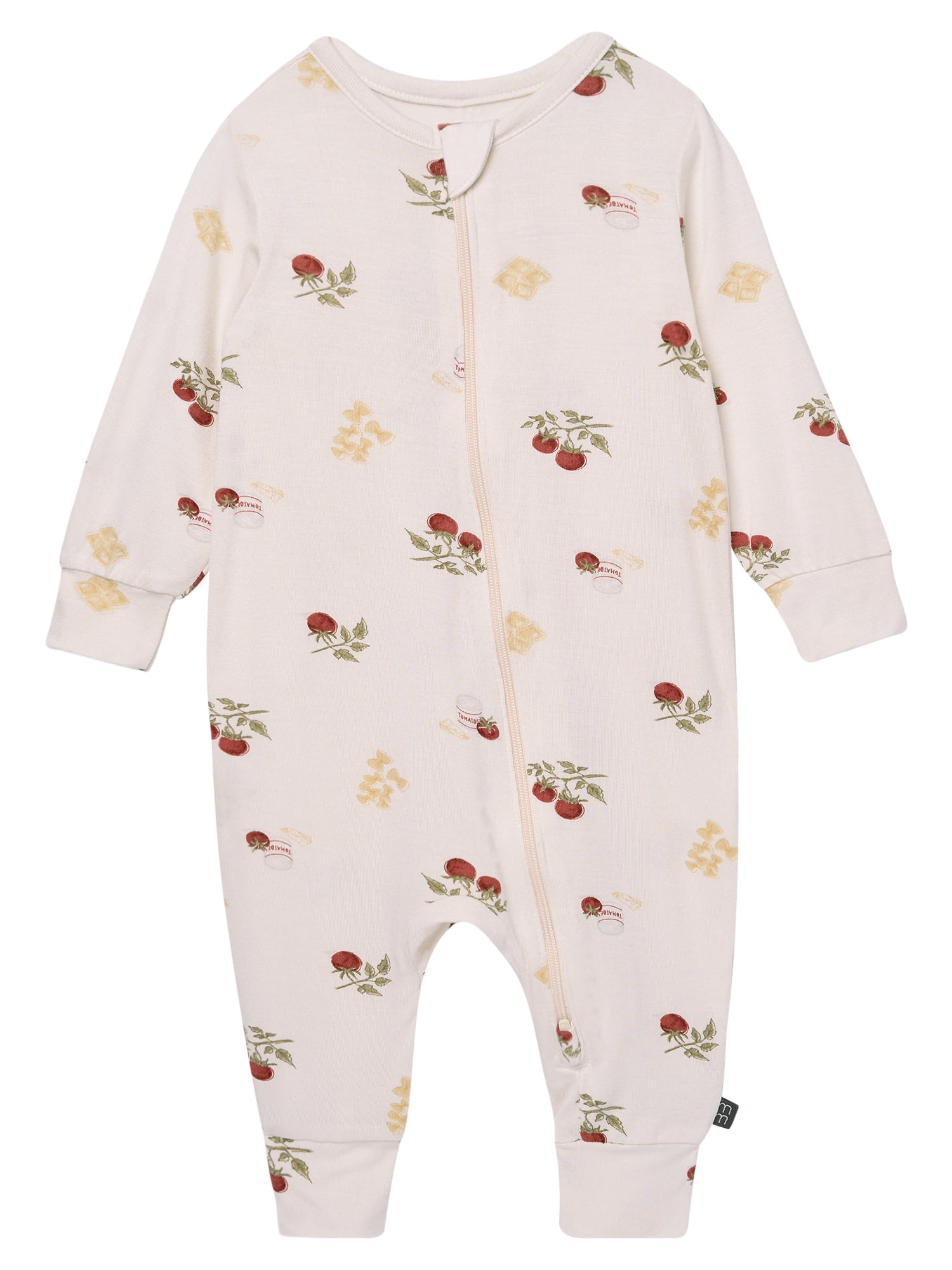 Modern Moments by Gerber Baby Neutral Super Soft Viscose Two-Way Zip Coverall, Sizes Newborn - 24 Months