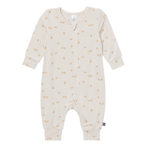 Modern Moments by Gerber Baby Neutral Super Soft Viscose Two-Way Zip Coverall, Sizes Newborn - 24 Months