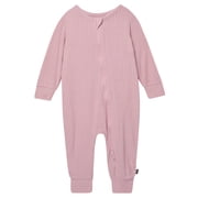 Modern Moments by Gerber Baby Neutral Super Soft Viscose Two-Way Zip Coverall, Sizes Newborn - 24 Months