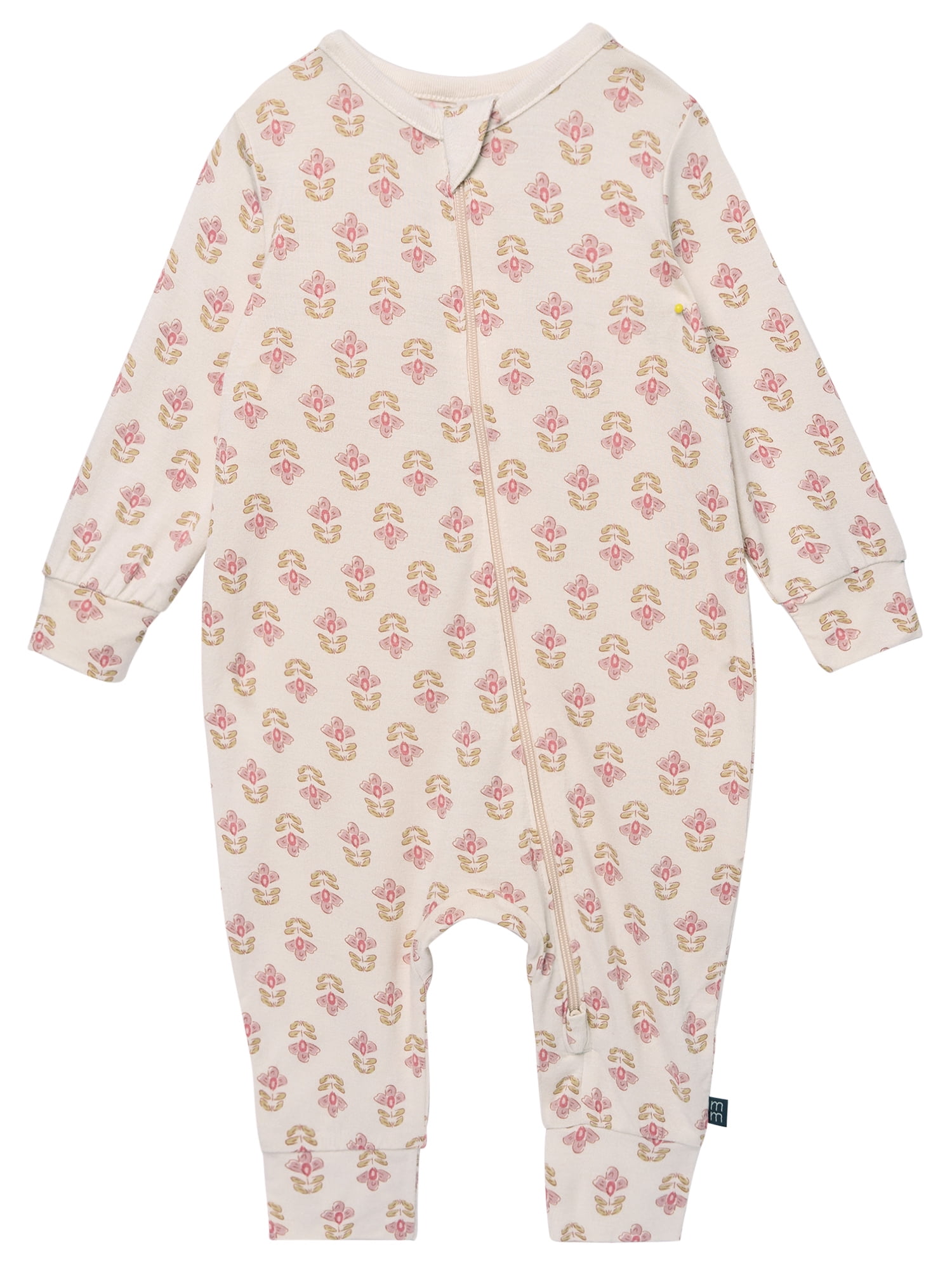 Modern Moments by Gerber Baby Neutral Super Soft Viscose Two-Way Zip Coverall, Sizes Newborn - 24 Months