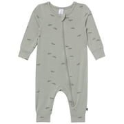 Modern Moments by Gerber Baby Neutral Super Soft Viscose Two-Way Zip Coverall, Sizes Newborn - 24 Months