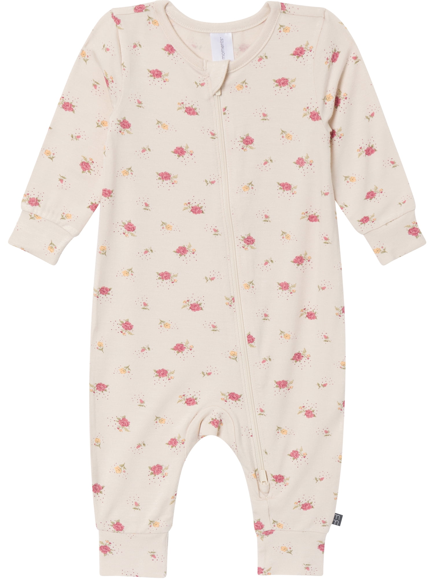 Modern Moments by Gerber Baby Neutral Super Soft Viscose Two-Way Zip Coverall, Sizes Newborn - 24 Months