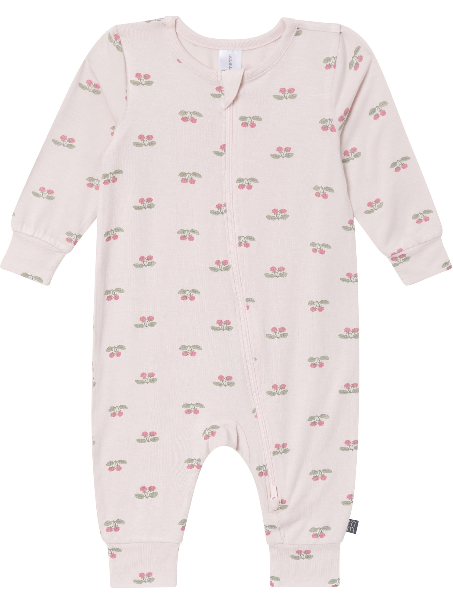 Modern Moments by Gerber Baby Neutral Super Soft Viscose Two-Way Zip Coverall, Sizes Newborn - 24 Months