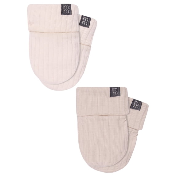 Modern Moments by Gerber Baby Neutral Super Soft Viscose Mittens, Size 0/6 Months