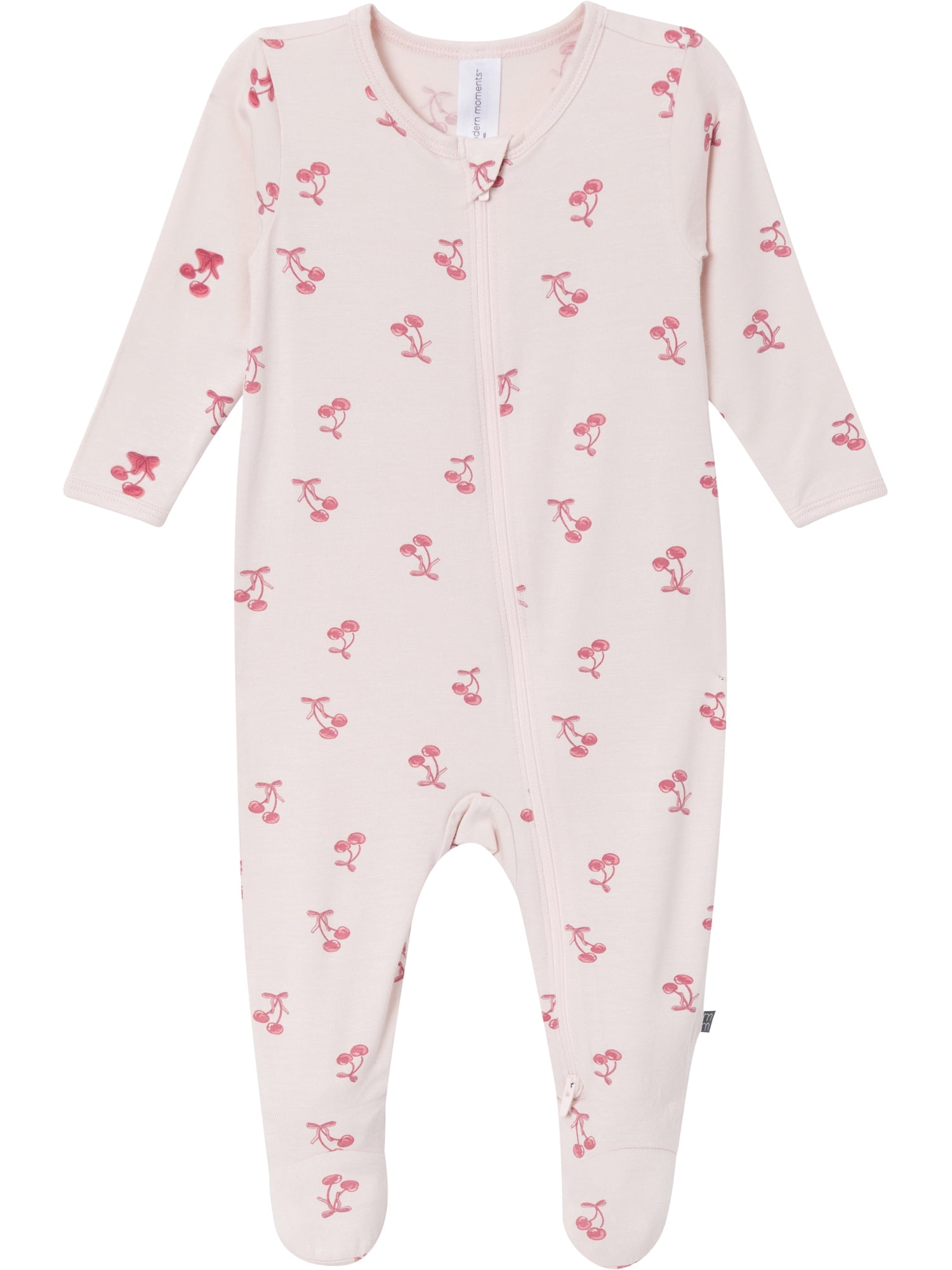 Modern Moments by Gerber Baby Neutral Super Soft Viscose Two-Way Zip Sleep 'N Play Footed Pajamas, Sizes Newborn - 6/9 Months