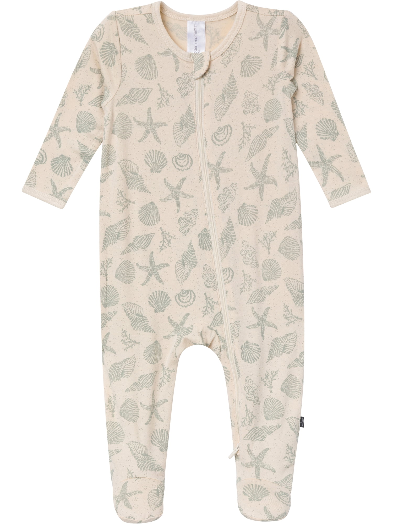 Modern Moments by Gerber Baby Neutral Viscose Patriotic Americana Sleep ´N Play Footed Pajamas, Sizes Newborn - 6/9 Months
