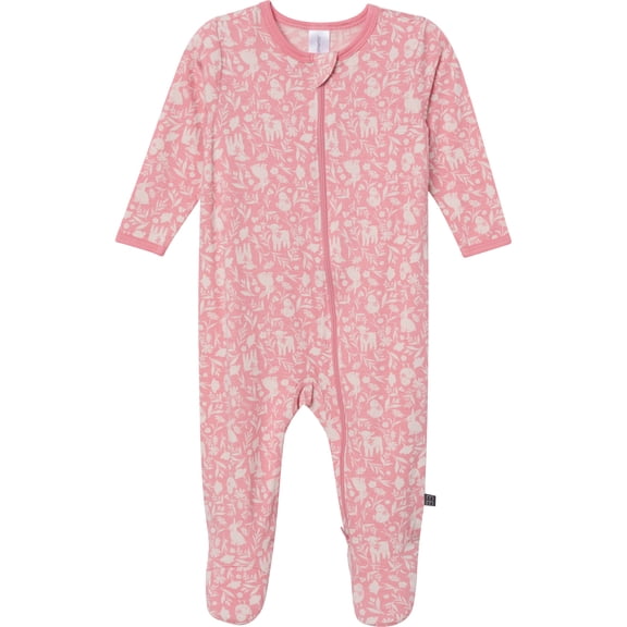 Modern Moments by Gerber Baby Neutral Viscose Easter Two-Way Zip Sleep 'N Play Footed Pajamas, Sizes Newborn - 6/9 Months