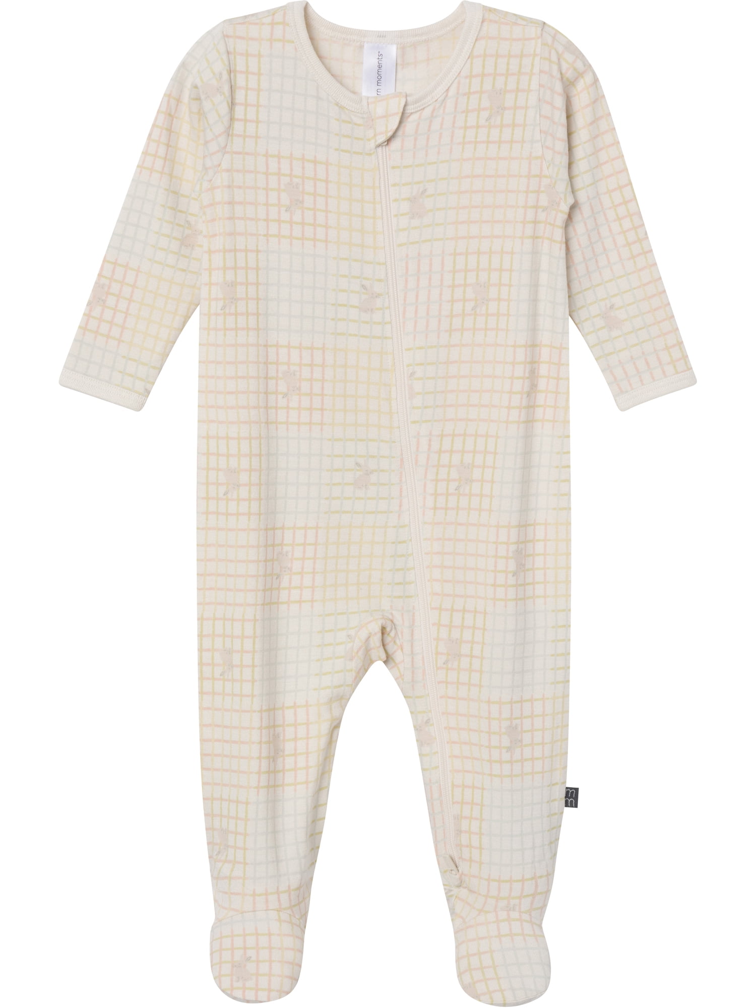 Modern Moments by Gerber Baby Neutral Viscose Easter Two-Way Zip Sleep 'N Play Footed Pajamas, Sizes Newborn - 6/9 Months
