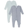 thumbnail image 1 of Modern Moments by Gerber Baby Neutral Viscose Sleep ´N Play Footed Pajamas, 2-Pack, Sizes Newborn - 6/9 Months, 1 of 13