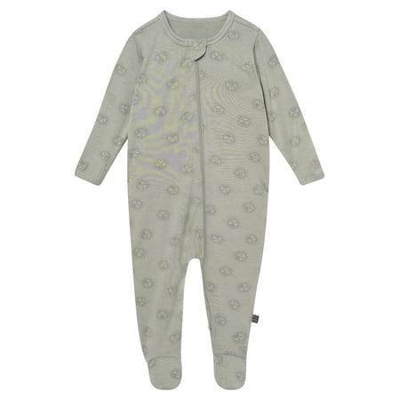 Modern Moments by Gerber Baby Neutral Viscose St. Patrick's Two-Way Zip Sleep 'N Play Footed Pajamas, Sizes Newborn - 6/9 Months