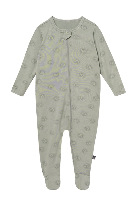 by Gerber Baby Neutral Viscose St. Patrick's Two-Way Zip Sleep 'N Play Footed Pajamas, Sizes Newborn - 6/9 Months