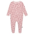 thumbnail image 1 of Modern Moments by Gerber Baby Neutral Viscose Valentine's Day Two-Way Zip Sleep 'N Play Footed Pajamas, Sizes Newborn - 6/9 Months, 1 of 7