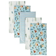 Modern Moments By Gerber Baby & Toddler Girl Flannel Blankets, 5-Pack, Ivory