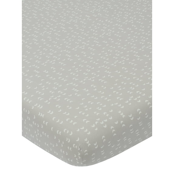 Modern Moments by Gerber Baby & Toddler Boy Ultra Soft Fitted Crib Sheet, Grey Dashes