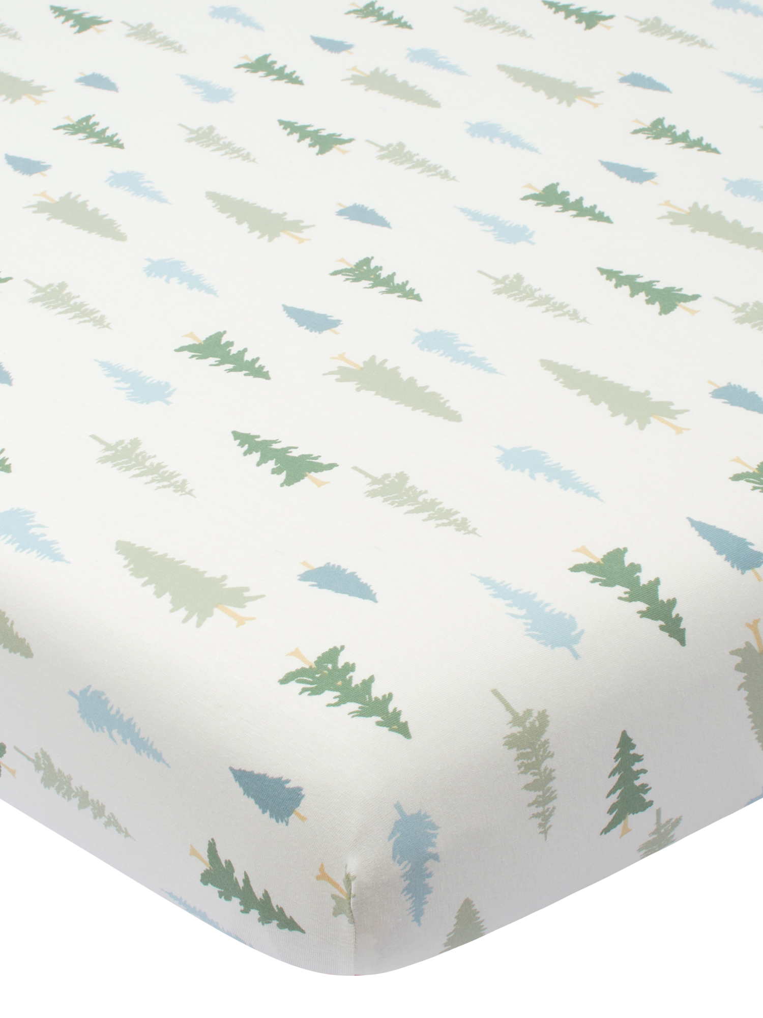 Modern Moments by Gerber Baby & Toddler Boy Ultra Soft Fitted Crib Sheet, Green Trees - image 1 of 6