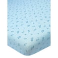 thumbnail image 1 of Modern Moments by Gerber Baby & Toddler Boy Ultra Soft Playard Sheet, Blue Mushrooms, 1 of 5