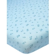 Modern Moments by Gerber Baby & Toddler Boy Ultra Soft Playard Sheet, Blue Mushrooms