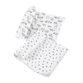 thumbnail image 1 of Modern Moments by Gerber Baby & Toddler Boy XL Soft Swaddle Blankets, 2-Pack, White Puppy, 1 of 11