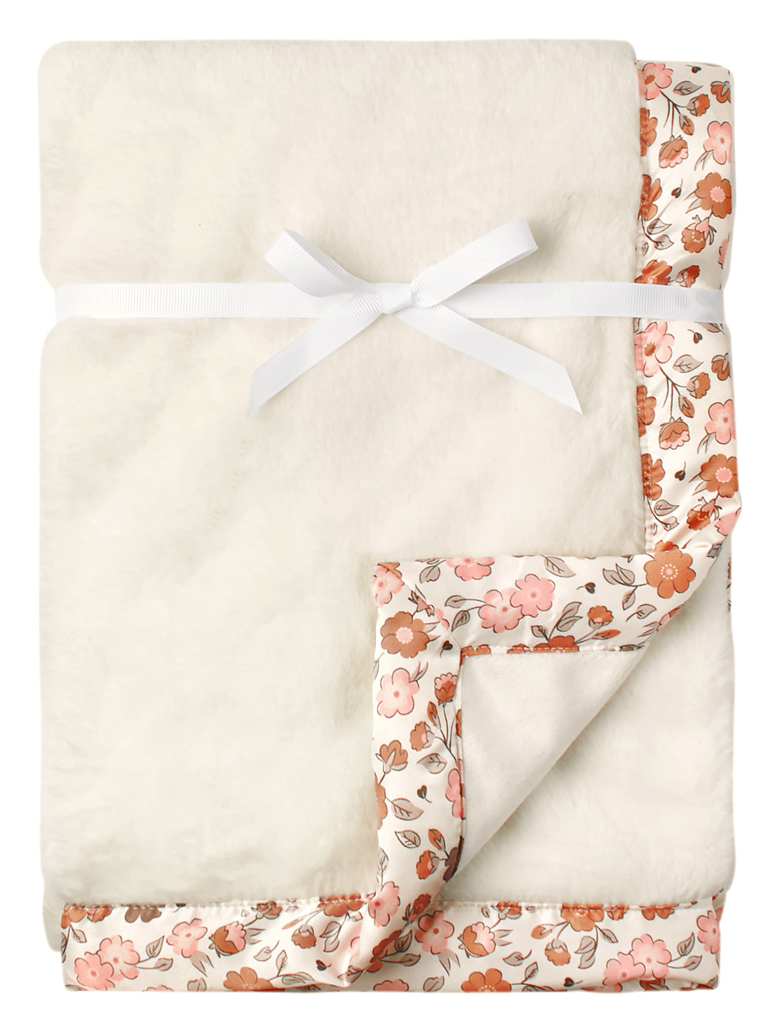 Modern Moments by Gerber Baby & Toddler Girl Plush Blanket with Satin