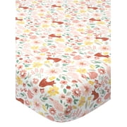 Modern Moments by Gerber Baby & Toddler Girl Ultra Soft Fitted Crib Sheet, Cotton/Spandex, Pink Floral