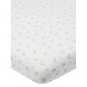 Modern Moments by Gerber Baby & Toddler Girl Ultra Soft Playard Sheet, Ivory Flowers