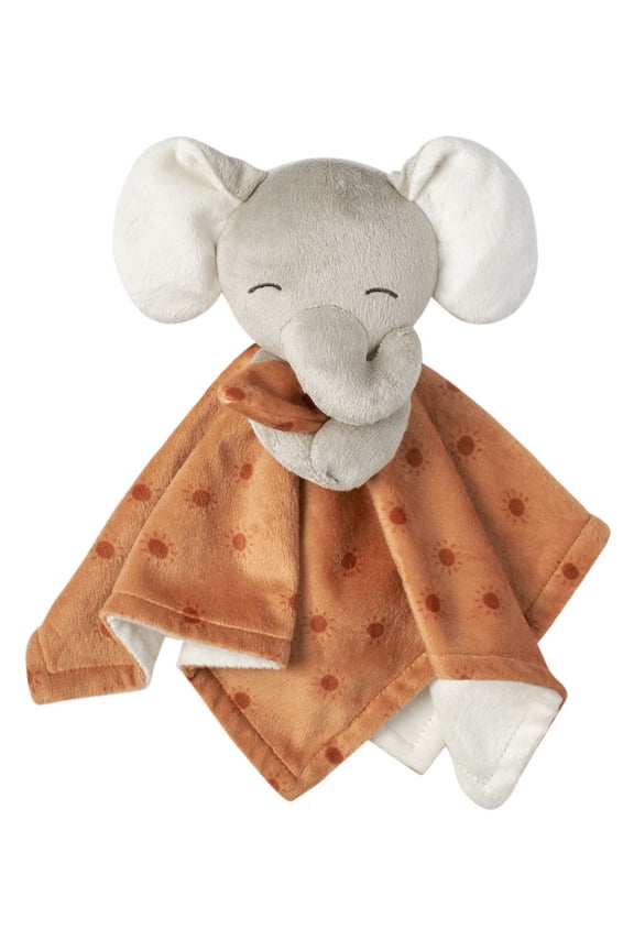by Gerber Baby & Toddler Girl or Boy Gender Neutral Plush Security Blanket, Grey Elephant
