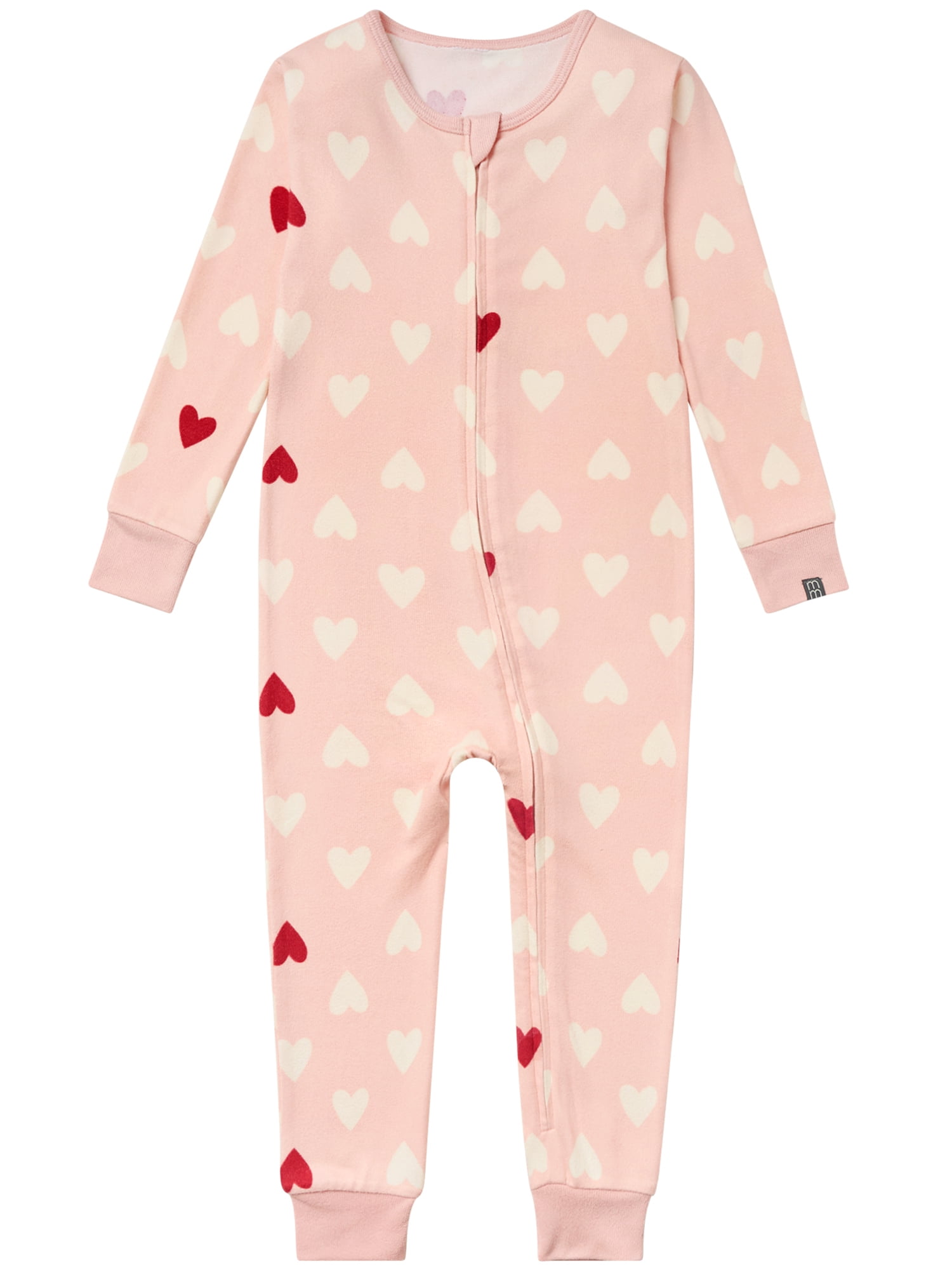 Modern Moments by Gerber Baby & Toddler Neutral Valentine´s Day Super Soft One-Piece Pajama, Sizes 0/3M-5T