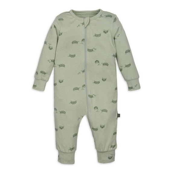 Modern Moments by Gerber Baby Neutral Super Soft Viscose Long Sleeve Coverall, Sizes Newborn - 12 Months