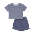thumbnail image 1 of Modern Moments by Gerber Baby and Toddler Boy Henley Tee and Short Set, 2-Piece, Sizes 0/3 Months - 5T, 1 of 8