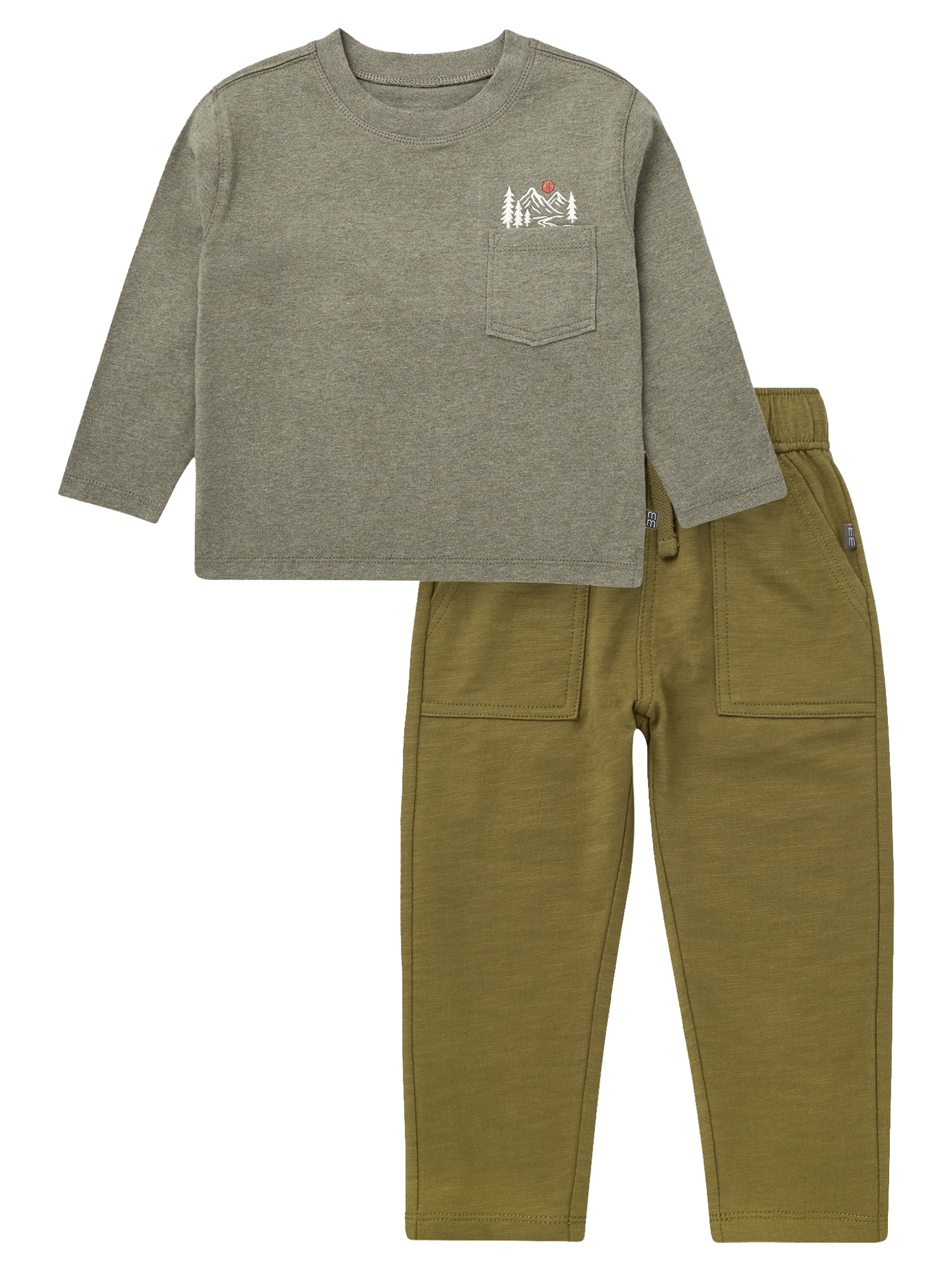 Modern Moments by Gerber Baby and Toddler Boy Novelty Tee and Pants Set, 2-Piece, 0/3 Months - 5T