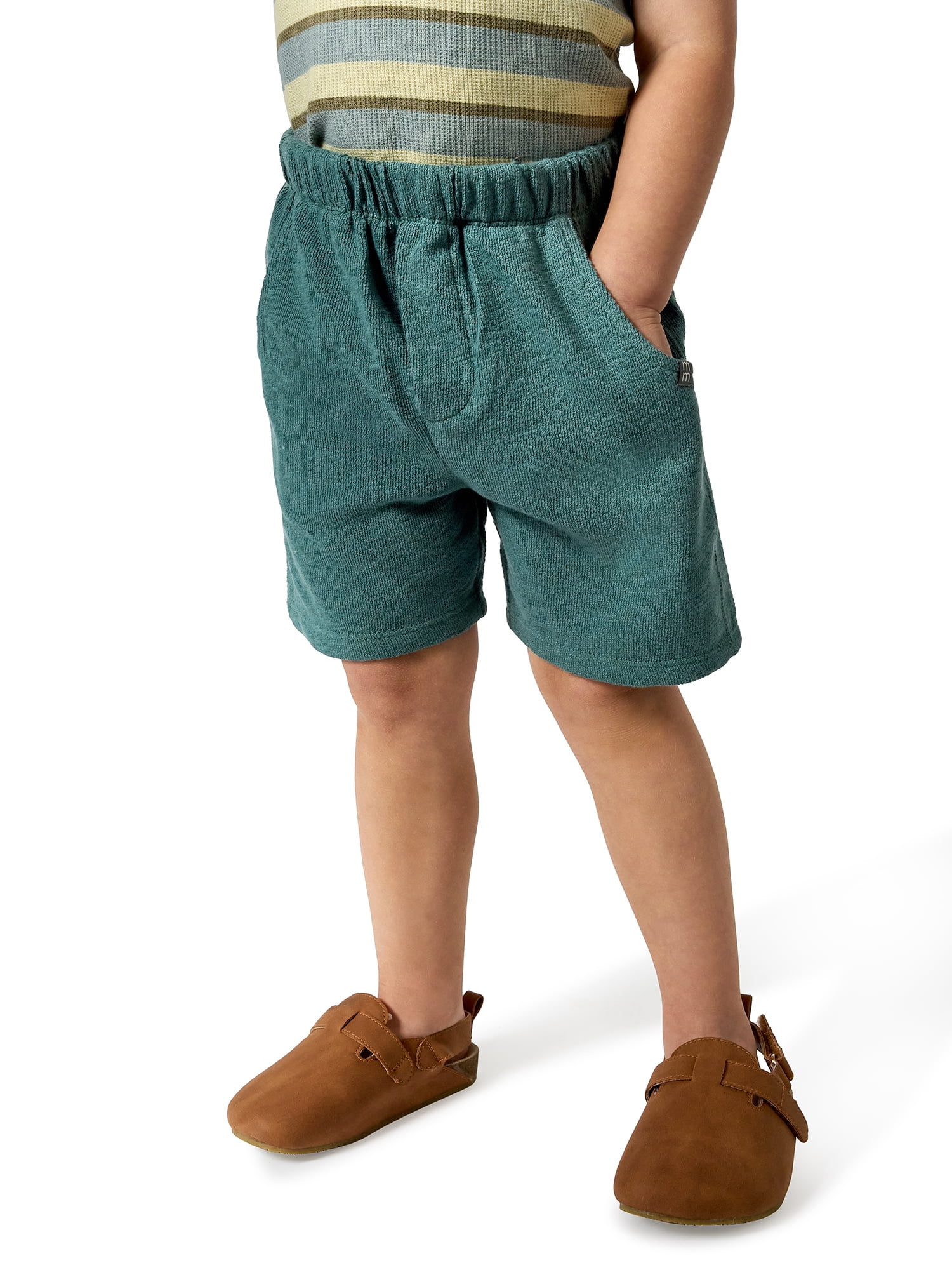 Modern Moments by Gerber Baby and Toddler Boy Organic Shorts with Pockets, Sizes 0/3 Months - 5T