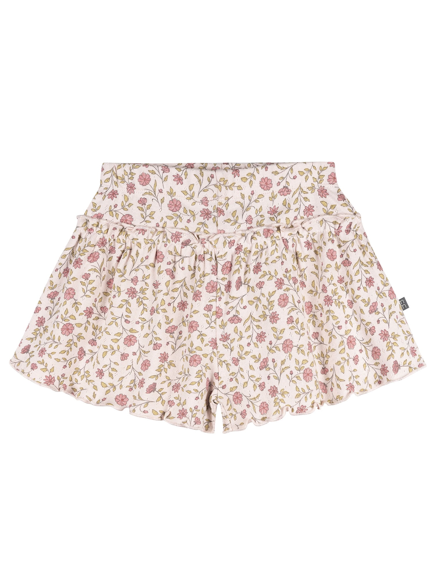 Modern Moments by Gerber Baby and Toddler Girl Loose Ruffled Skirt Organic Short, Sizes 0/3 Months - 5T