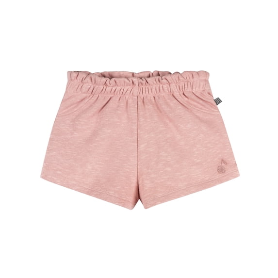 Modern Moments by Gerber Baby and Toddler Girl Organic Loose Ruffled Short, Sizes 0/3 Months - 5T