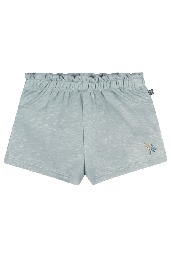 by Gerber Baby and Toddler Girl Organic Loose Ruffled Short, Sizes 0/3 Months - 5T