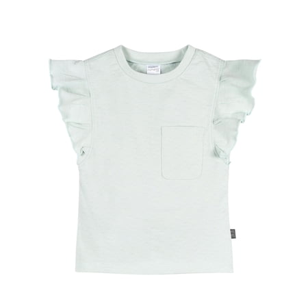 Modern Moments by Gerber Baby and Toddler Girl Organic Pleated Ruffled Top, Sizes 0/3 Months - 5T