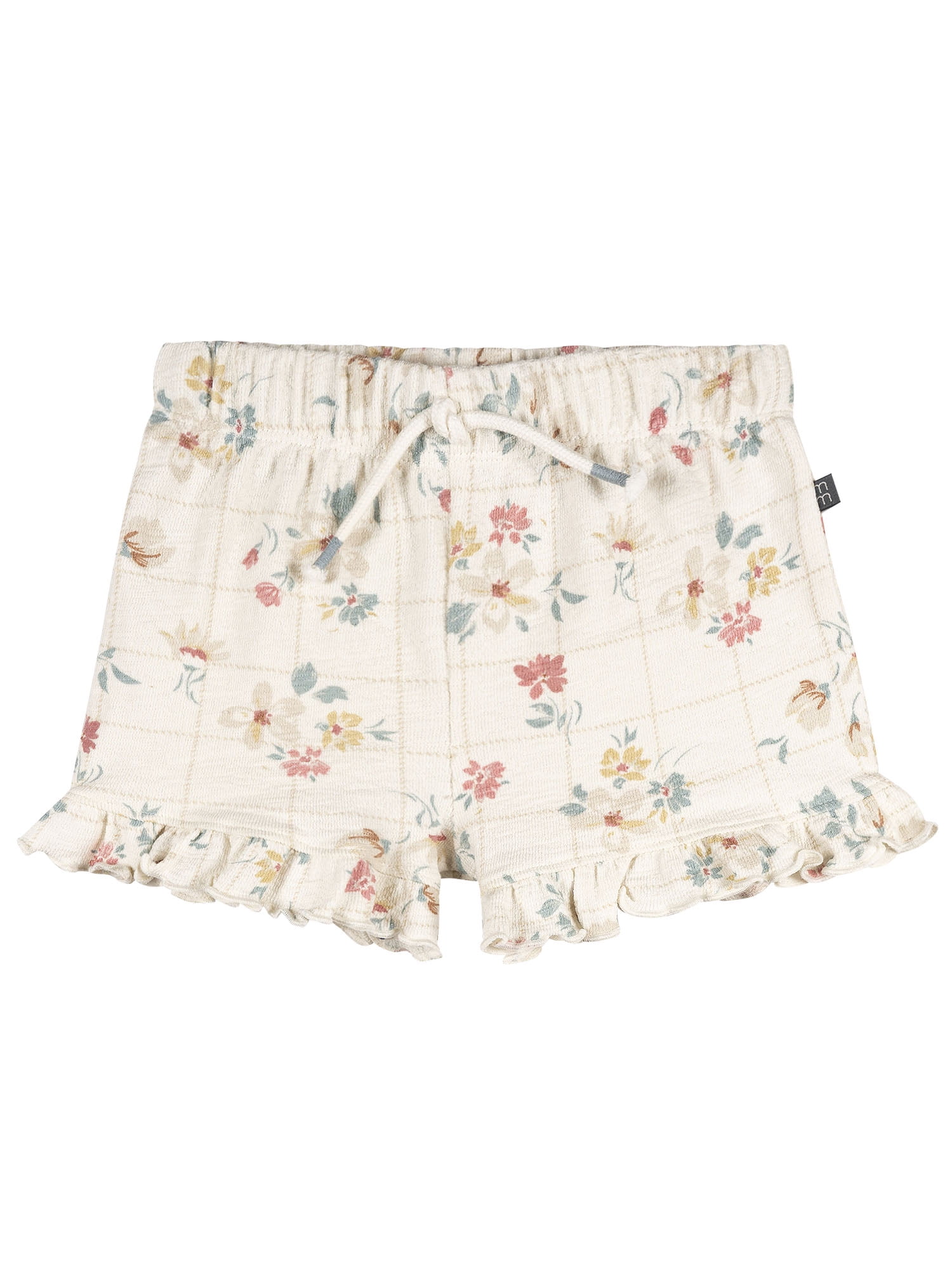 Modern Moments by Gerber Baby and Toddler Girl Organic Shorts with Ruffle Trim, Sizes 0/3 Months - 5T