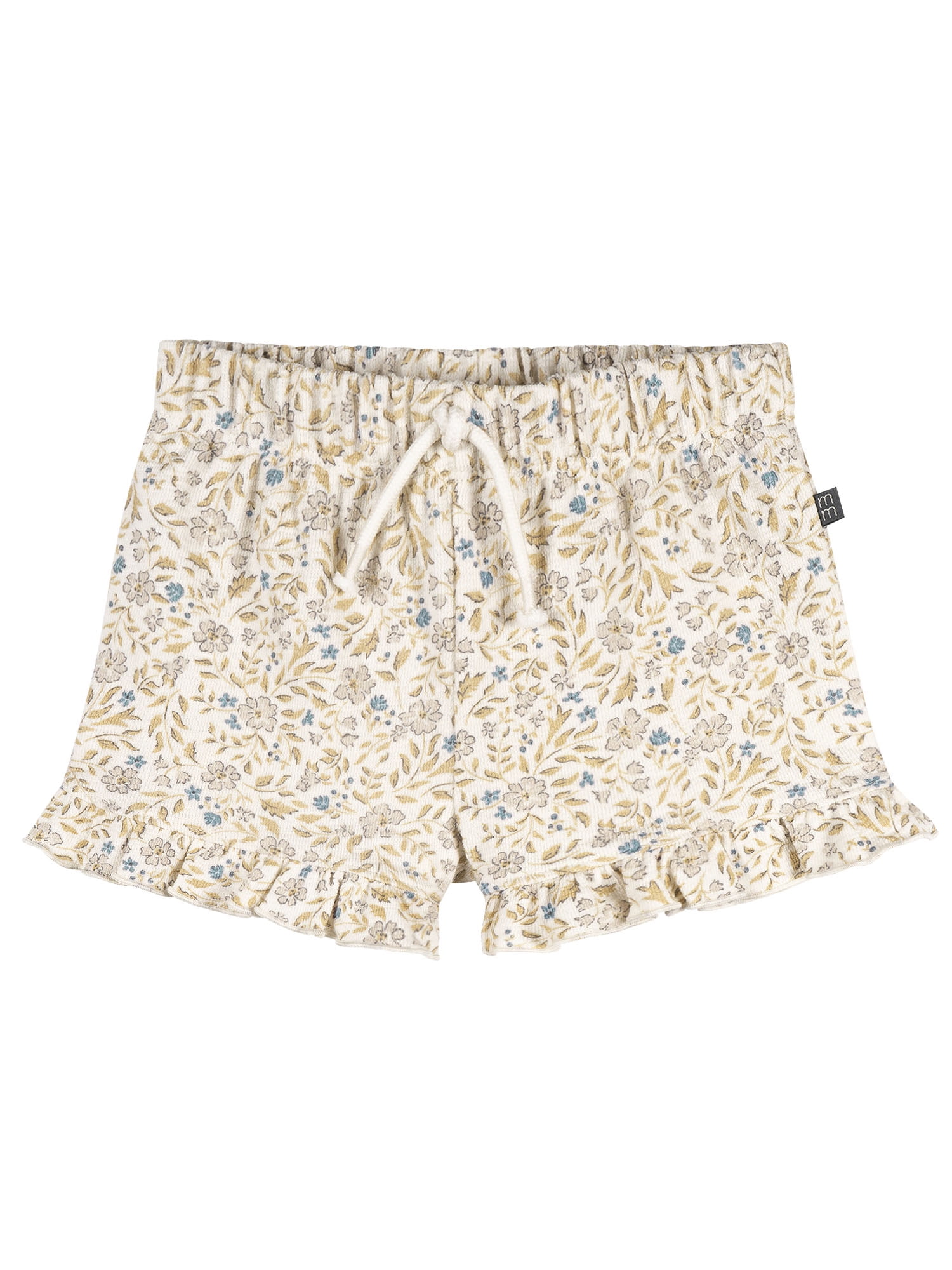 Modern Moments by Gerber Baby and Toddler Girl Organic Shorts with Ruffle Trim, Sizes 0/3 Months - 5T