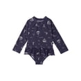 thumbnail image 1 of Modern Moments by Gerber Baby and Toddler Girl Rash Guard with Ruffles, Sizes 0/3M-5T, 1 of 9