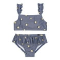 thumbnail image 1 of Modern Moments by Gerber Baby and Toddler Girl Ruffle Swimsuit with UPF 50+, 2-Piece, 12M-5T, 1 of 11