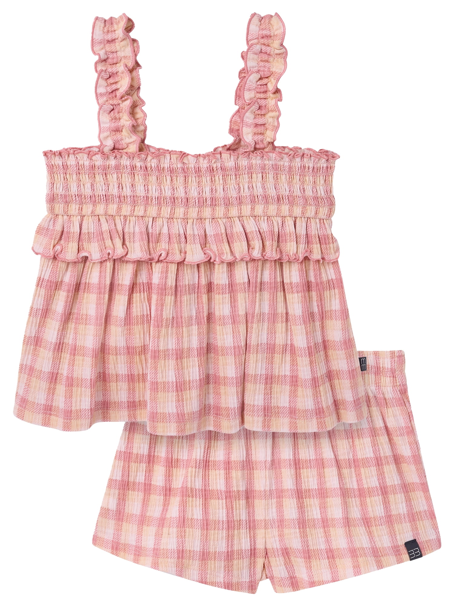 Modern Moments by Gerber Baby and Toddler Girl Smocked Outfit Set, 2-Piece, Sizes 0/3 Months - 5T