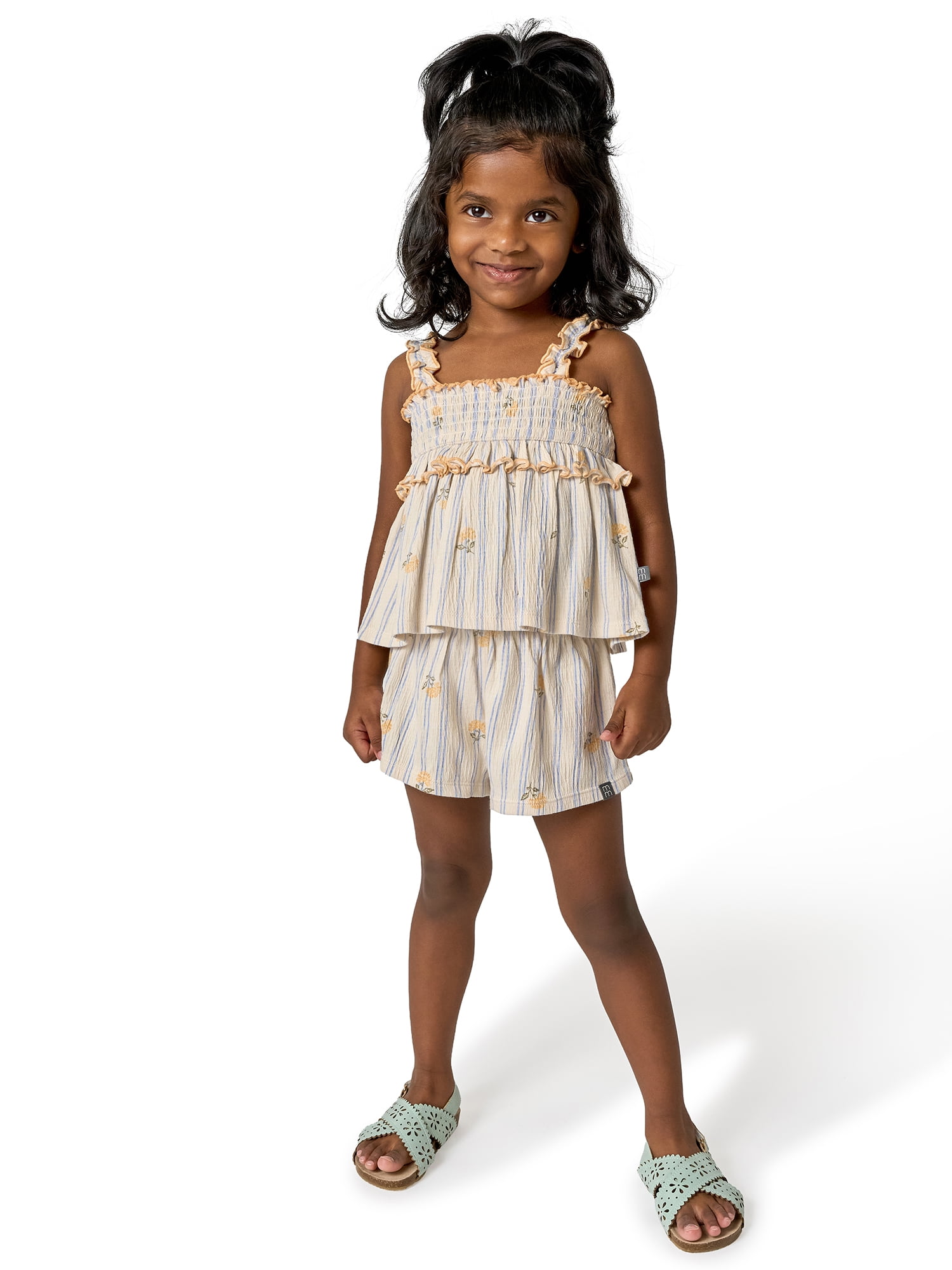 Modern Moments by Gerber Baby and Toddler Girl Smocked Outfit Set, 2-Piece, Sizes 0/3 Months - 5T