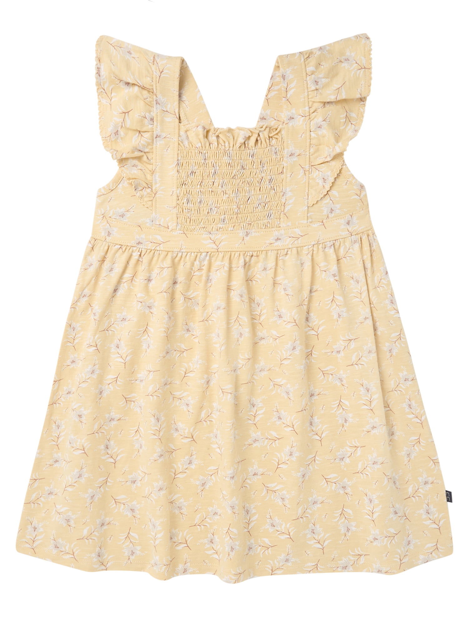 Modern Moments by Gerber Baby and Toddler Girl Smocked Pinafore Dress, Sizes 0/3 Months - 5T